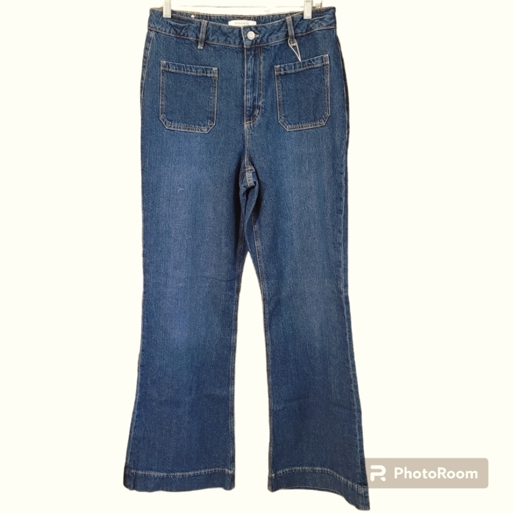 Dynamite Hailey high waist flare leg medium wash jeans